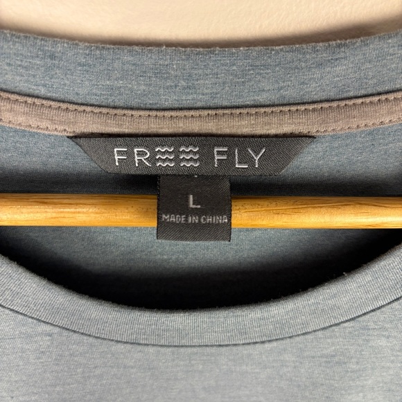 Free Fly Short Sleeve Blue Bamboo Pocket T-Shirt Dress - Picture 6 of 7